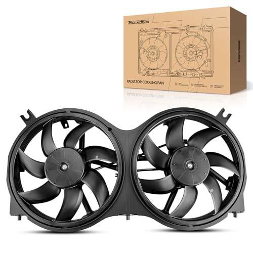 Torchbeam Engine Cooling Radiator Fan Assembly for Infiniti JX35 2013, for Nissan Pathfinder 2013-2020, for Infiniti QX60 2014-2020 Radiator Cooling Fan Kit Replacement 623760 214813JA0A by Torchbeam - Used condition - US$53.85
