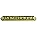 Solid Brass Ship's Plaque - Rum Locker