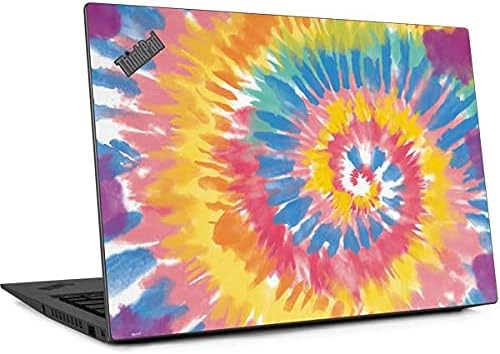Skinit Decal Laptop Skin Compatible with Thinkpad X1 Carbon (6th Gen 2018) - Officially Licensed Originally Designed Rainbow Tie Dye Design