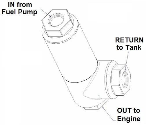 Holley EFI Filter/Regulator Assembly - 3/8-Npt, 175 Gph by Holley - Image 4