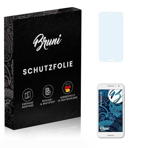 Bruni Schutzfolie kompatibel mit Alcatel A3 Folie, glasklare Bildschirmschutzfolie (2X)
