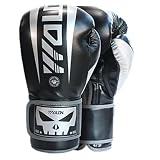 Boxhandschuhe, Boxhandschuhe für Damen und Herren, Boxsackhandschuhe, Muay Thai, Sparring, Erwachsene, Boxhandschuhe, weiß, 473 ml (schwarz, 473 ml)
