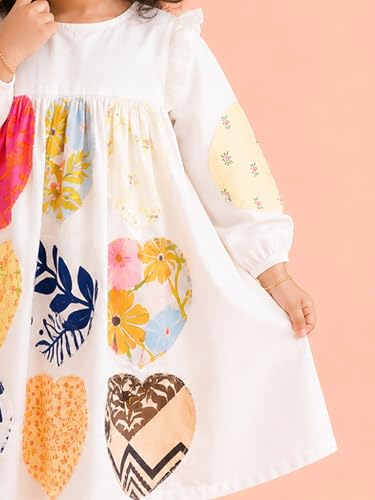 Image of Kidbea Girls Cotton Dresses | Stylish Printed & Checked Frocks | Party, Casual Summer Dress Collection for Kids