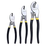 LUBAN 6" 8" 10" Heavy Duty Cable Cutter Set, High Leverage Cutter for Aluminum, Copper, Wire, Commun