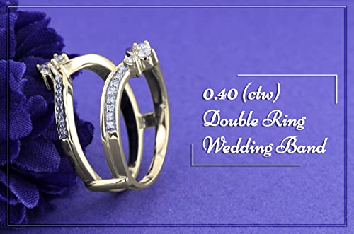 Dazzlingrock Collection 10K Gold Diamond Wedding Band Enhancer #TOP23