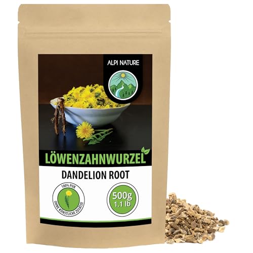 Alpi Nature Löwenzahnwurzel Tee 500g Löwenzahnwurzel geschnitten Löwenzahnwurzelstücke Löwenzahntee