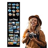 Anwicar Magnettafel - Magnetische Pinnwand 70x20 cm aus Stahl, ideal f&uuml;r Magnete und Notizen, magnetisches Whiteboard, beschreibbare Tafel mit Kreidemarkern, inkl. Montageset - Schwarz