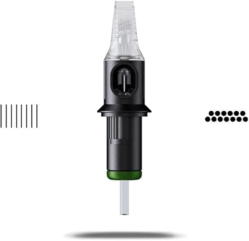 Miniatura 16 de Cheyenne Agujas de cartucho de tatuaje capilar, desechables, suministros de tatuaje profesional, caja de 20 unidades, #10 (0.012 in) 7 Bugpin Round