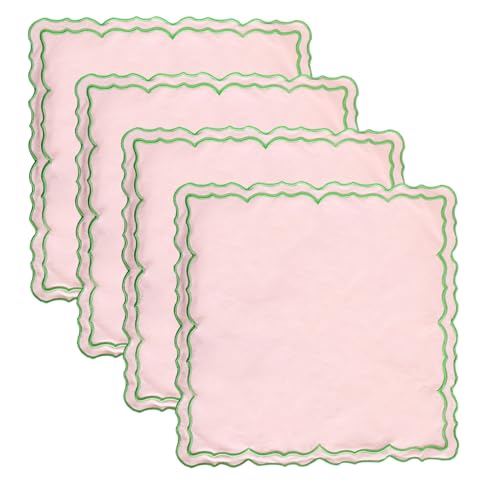 MIKI WELL Cloth Napkins Set of 4 Cotton,14