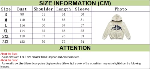 Yeou Women Star Letter Print Zip Up Loose Hoodies Y2K Retro Harajuku Oversized Gothic Hip Hop Long Sleeve Sweatshirts (As1, Alpha, L, Regular, Regular, Apricot-01) #TOP2