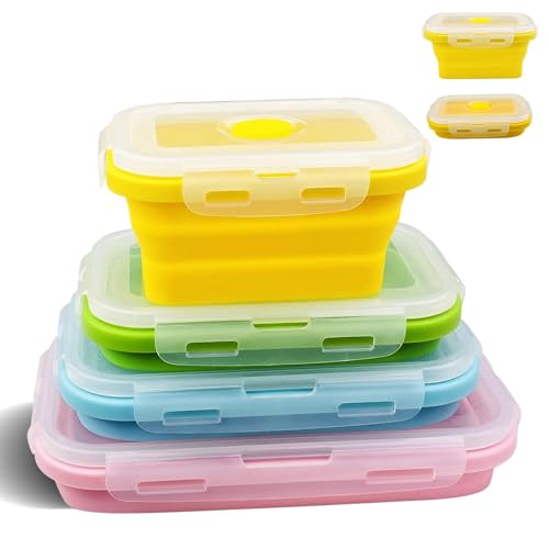 Brynlex 4 Pcs Porta Pranzo, Contenitore Pranzo, Pranzo del...