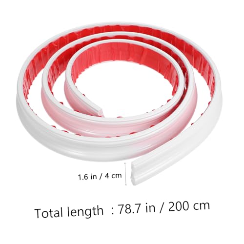 Yardenfun 2m White Peel and Stick Wall Molding Easy Install Chair Rail Trim for Decorative Wall Ceiling Edges