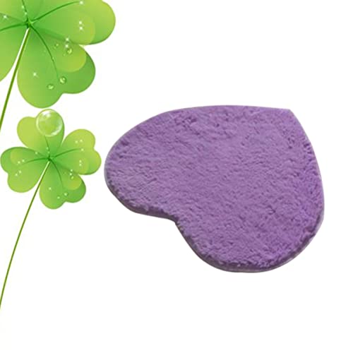 Homsfou 3Pcs Dinning Cm Skid Sofa Anti Mat Light Doormat For Bathroom Heart Violet Bedroom Area Door Carpet Shaped Rugs Floor Home X Shape Non-Slip Living Plush Room Purple Fluffy #TOP7