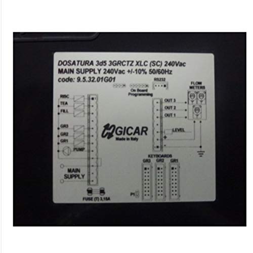 EXPOBAR 60100410 CONTROL BOARD 3D5 XLC GICAR 9.5.22.68G02 GICAR 9.5.32.01G01