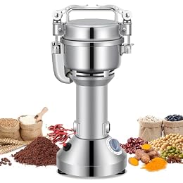 LEEVOT Grain Mill 150g Commercial Spice Grinder Electric 650W Stainless Steel Pulverizer Dry Grinder for Grinding Wheat, Oats, Corn, Pepper, and Coffee Beans – Grinders for Kitchen.