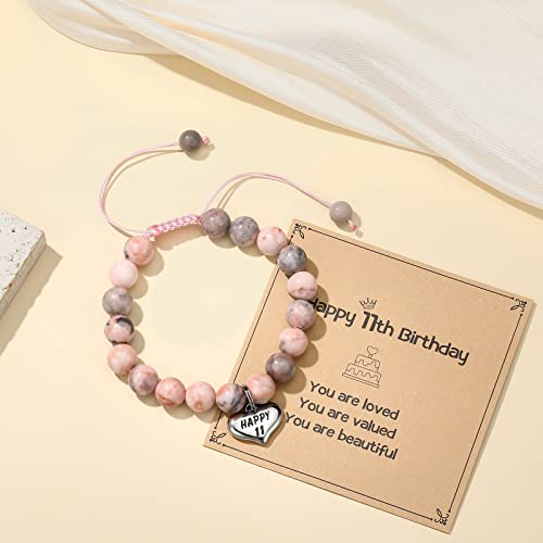 Image of MIXJOY Happy Birthday Gifts for Women, Birthday Braided Beads Bracelet Gifts for Turning Age Daughter Granddaughter Niece