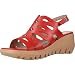 Wonders Sandalias Chanclas Mujer D9003 para Mujer Rojo 41 EU