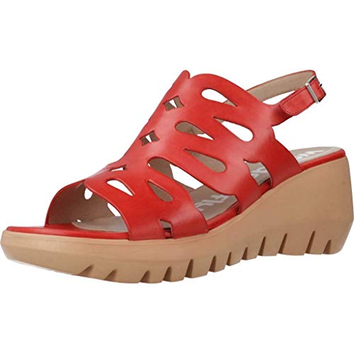 Wonders Sandalias Chanclas Mujer D9003 para Mujer Rojo 41 EU
