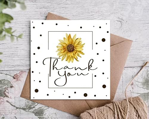 Giftinghouse Thank you cards multipack with envelopes 12/24/48 Greeting cards for wedding, kids, graduation - Fully recyclable and Eco-friendly cards - 300 GSM (12)