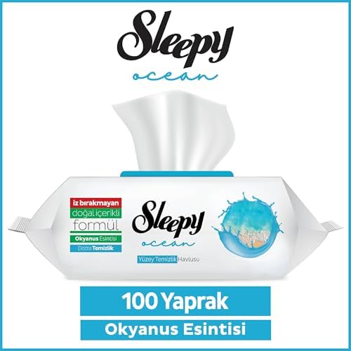 Sleepy Ocean Yüzey Temizlik Havlusu&Mendili Okyanus Ferahlığı 100 Yaprak - Görsel 2