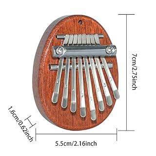 MEIYIDAY Piano à Pouce Kalimba 8 Touches Kalimba Marimba Mini Piano Doigt avec Cordon Portable en Bois Massif Doigt… - Les Beatles, Paul McCartney, John Lennon, RIngo Starr, George Harrison MEIYIDAY Piano à Pouce Kalimba 8 Touches Kalimba Marimba Mini Piano Doigt avec Cordon Portable en Bois Massif Doigt… – Image 2