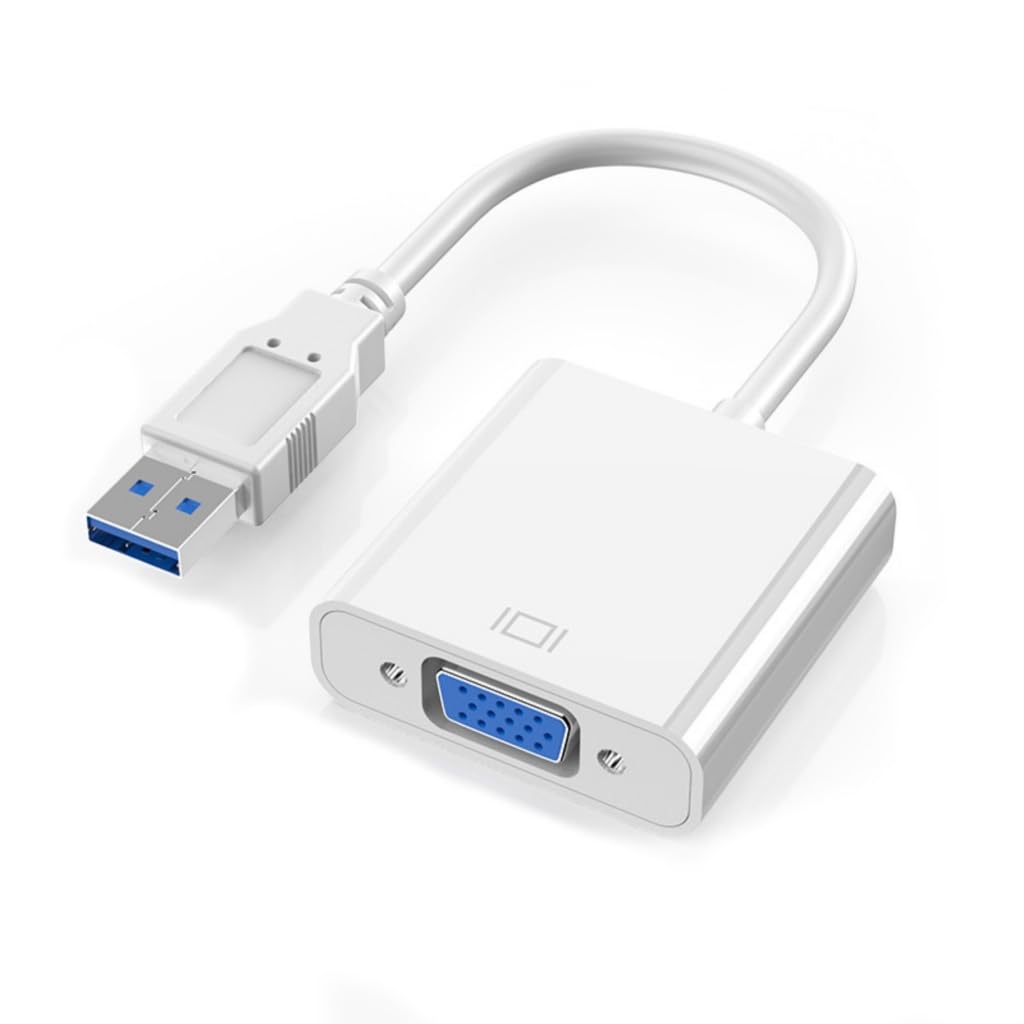 Portable USB to VGA Converter Adapter for Double Monitors Setsup Presentations