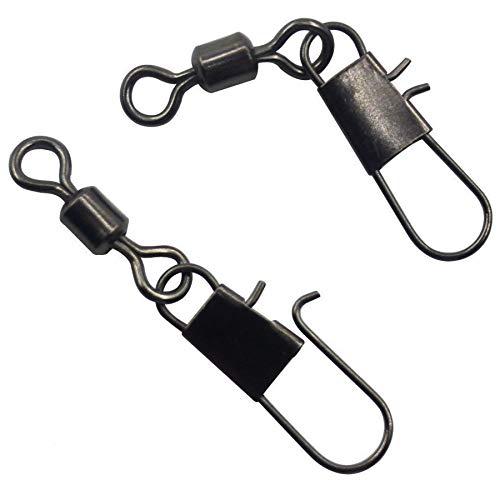 100pcs/lot Ball Bearing Rolling Swivel with Interlock Snap Fishing Tackle Connector (8#) - Image 6