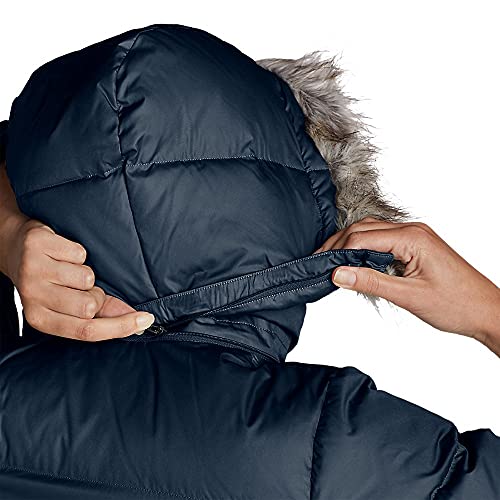Eddie Bauer Women's Lodge Down Duffle Coat, Black Small