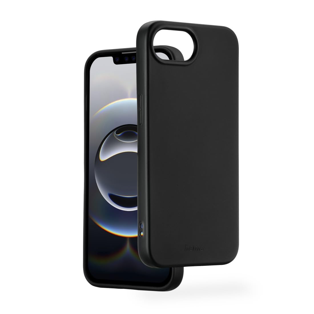Hama Case for iPhone 16e/17e (Mobile Phone Case, Shockproof, Scratch-Resistant, Elegant Protective Case for Back, Soft, Slim, Soft Surface, Wireless Charging Compatible) Black