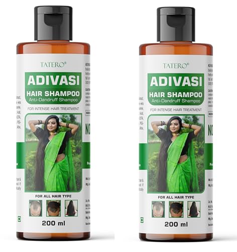 Image of Adivasi Anti-Dandruff Hair Shampoo, 400ml, With Amla, Neem and 8 Herbal Extracts