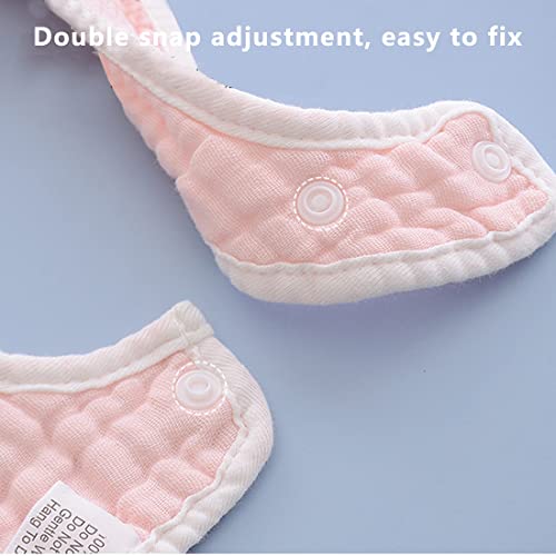 Bibs Muslin , Baby Drool Bibs Lap-Shoulder Drool Cloths Adjustable Multi-Use Scarf Bibs 8-Layer 100% Organic Cotton With Super Absorbent& Soft Drooling Bibs Breathable For Boys Girls #TOP4