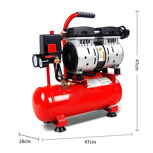 Image of HYCHIKA Portable Air Compressor | 8gal, 1.1HP, Ultra Quiet, and Efficient for Auto Repair, Tire Inflation, Spray Painting, Woodwork Nailing