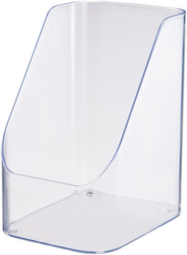 Makeup Brush Holder Organizer, White Plastic Storage Bin