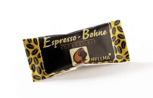 HELLMA Espresso-Bohnen in Zartbitterschokolade, im Karton, Sie erhalten 1 Packung, Packungsinhalt: 380 Stück