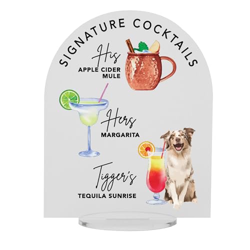 Elation Factory Co. Pet Signature Drink Wedding Signs
