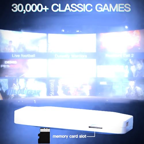 Image of VOILA M22 v2.5 Retro Gaming Console 64GB - Plug & Play HDMI TV Stick with 30,000+ Classic Video Games, Dual Wireless Controllers, 1080P HD Output - Compatible with TV & Monitor - CE, ROHS & BIS Certified