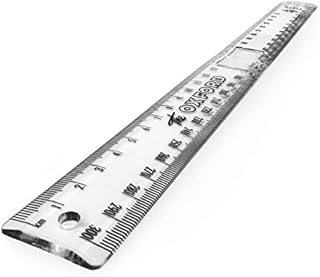 Helix Oxford Vintage 300mm/30cm Plastic Folding Ruler - Clear - Single - 010514