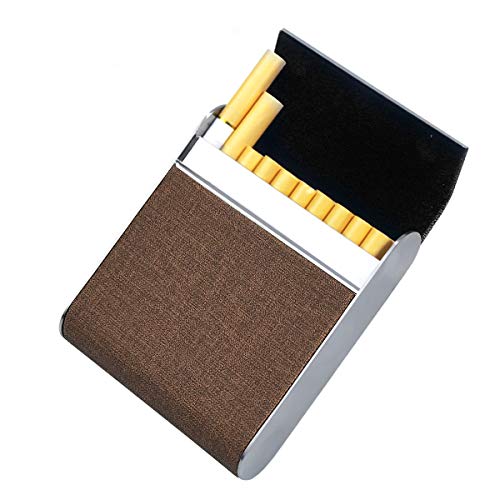 Preisvergleich Produktbild Zigarettenetui Edelstahl, Netspower Zigarettenbox mit Magnetverschluss Metall 20pcs Zigaretten Kasten Zigarettencase Zigarettenhülle Elegant Feuchtigkeitsgeschützte für Frau Vater Mann Business-1Stück
