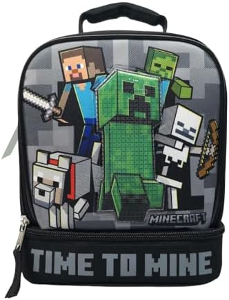 Zaino Minecraft con Lunch Box per la scuola