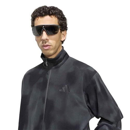 adidas Homme Terrex Multi Climawarm Full Zip Fleece Sweatshirt, Carbon/Black, L