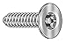 Tamper-Pruf Screw, 91850, Tamper Screw, Flat, 10, 1/2 L, PK25