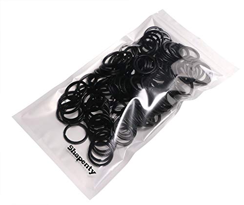 Shapenty 100Pcs Black Metal Key Rings Bulk Flat Split Key Chain Part Connector Keyring Clip Keychain Clasp Holder For Diy Craft Project And Home Car Keys Organization (Black, 1 Inch/25Mm) #TOP4