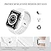 Upgrade Bands Compatible with Apple Watch Band 38mm 40mm 41mm for Women Men-Soft Silicone Replacement Sport Watch Strap for iWatch SE Series 7 6 5 4 3 2 1-Smartwatch Band