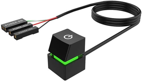 Led Button On Computer 2m External Colorful LED Light Desktop Computer PC Power Switch Button ...