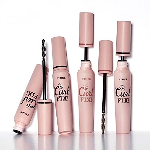 Etude Curl Fix Mascara #2 Brown New | A Curl Fix Mascara That Keeps Fine Eyelashes Powerfully Curled Up For 24 Hours By Etude's Own Curl 24H Technology #TOP7