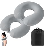 Housse amovible : le coussin gonflable pour le cou pour voyage dispose d'une housse amovible pratique, ce qui permet de garder votre oreiller propre et frais. Il suffit d'ouvrir la housse, de la mettre dans le lavage et de profiter d'une expérience de sommeil hygiénique et agréable à chaque fois