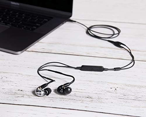 Shure AONIC 4 Wired Sound Isolating Earbuds, Detailed Sound, Dual-Driver Hybrid, In-Ear Fit, Detachable Cable, Durable Quality, Compatible with Apple & Android Devices  Black
