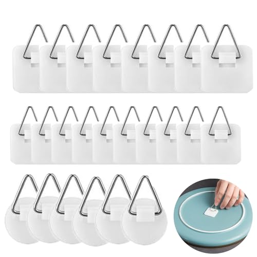 45pcs Invisible Adhesive Picture Hanger Hooks