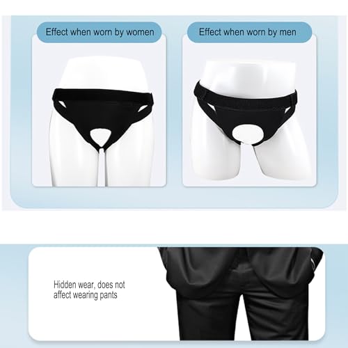 Faja para Hernia Hombre Lado Izquierdo o Derecho Ajustable Negra Talla S miniatura 3