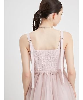 LVEU. コルセットチュールワンピース+ハーフジップタンクトップ　セット コルセットチュールワンピース | LVEU.（ラブユ.）